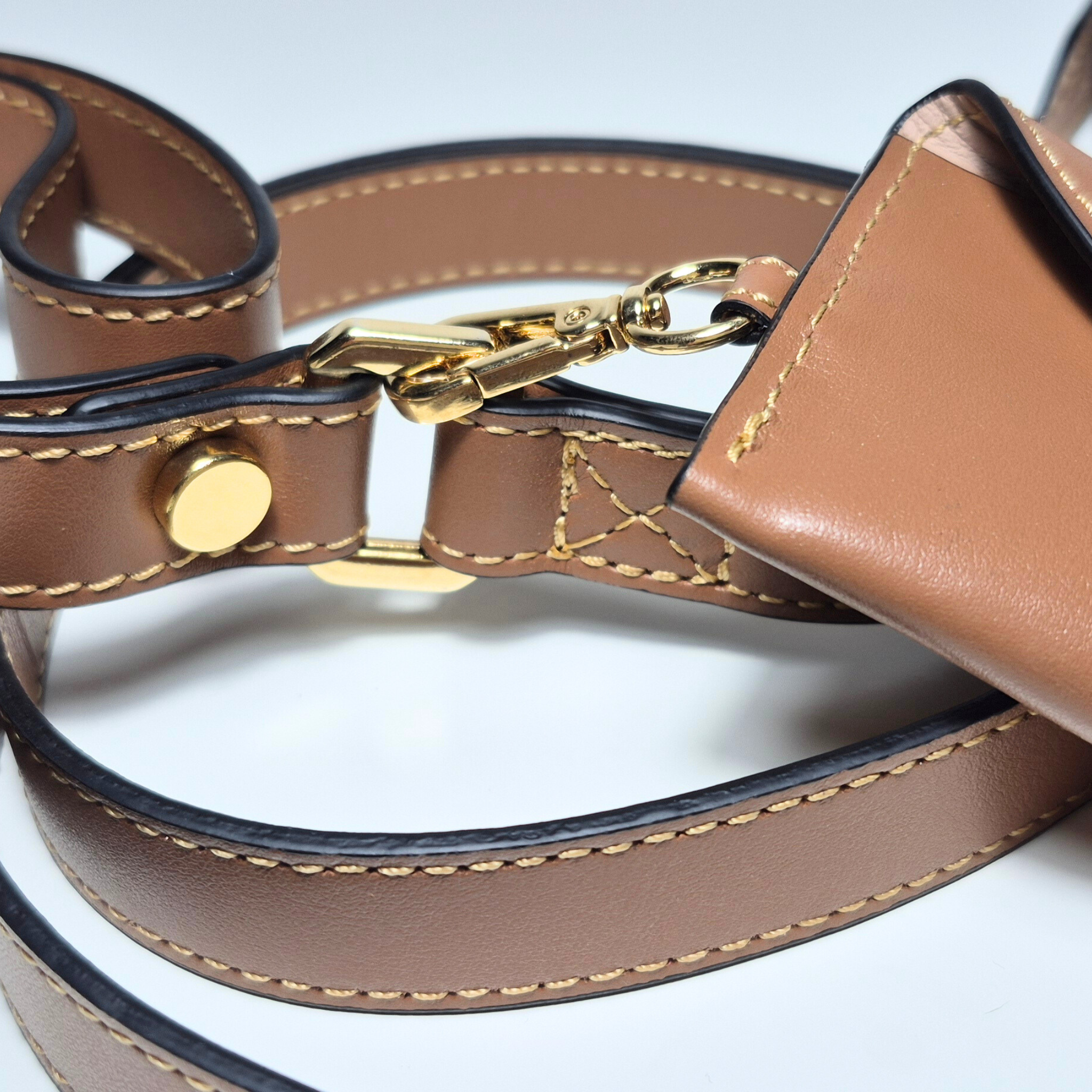 Set Collare e Guinzaglio in Pelle con Porta Sacchetti